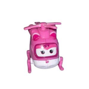 2017 Super Wings Dizzy Action Figure Pink Helicopter Transforming Toy 2.5"